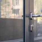 Glass door handle exterior repair